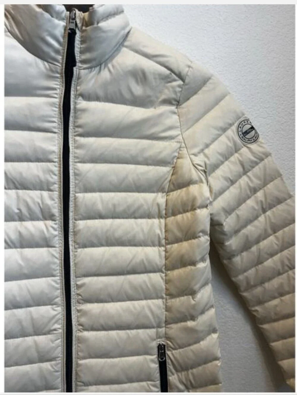 Lauren Ralph Lauren Actice Quilted Puffer Jacket in Ivory XS